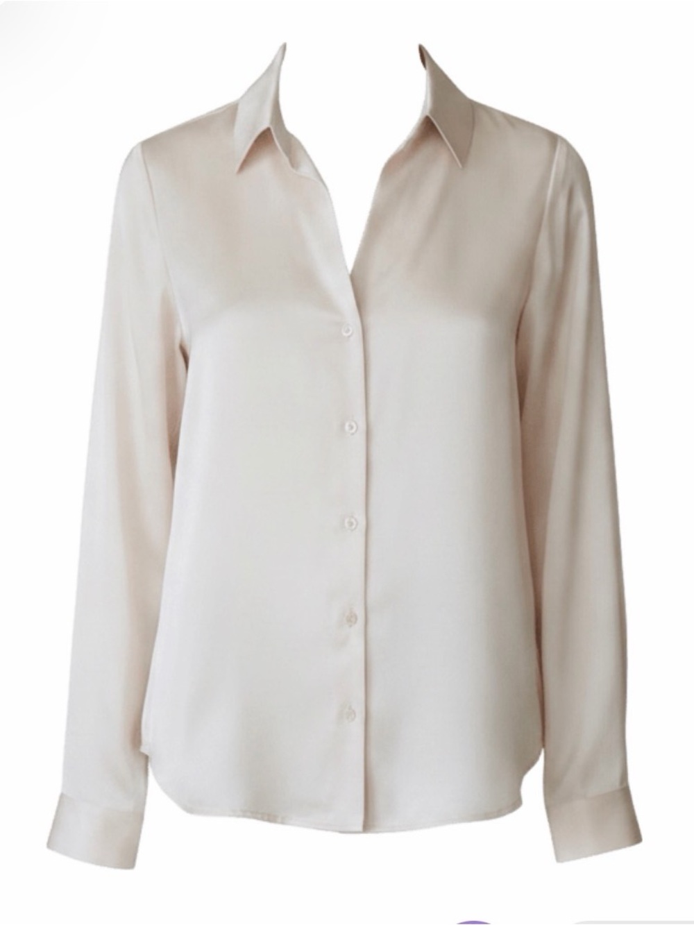 Skies Are Blue Pale Blush Button-Down Shirt